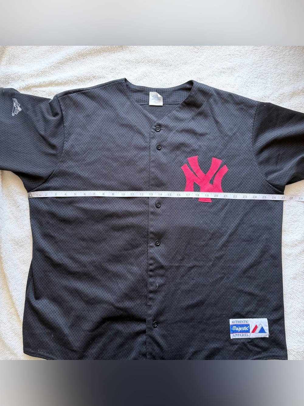 Majestic Black and Red Yankees Jersey - Picture 7 of 9